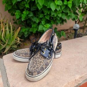 Sperry Top Sider Cheetah Leopard Shoes